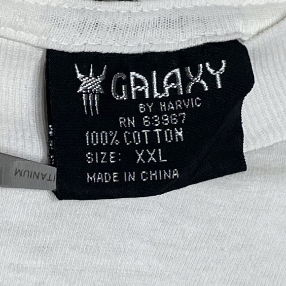 Vintage 90s Turtle Bay Graphic Short Sleeve Shirt Catching Some Rays Galaxy Tee - Picture 7 of 7